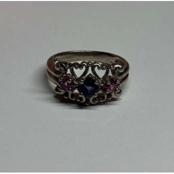 925 Sterling Silver Spinel Ring Size 6