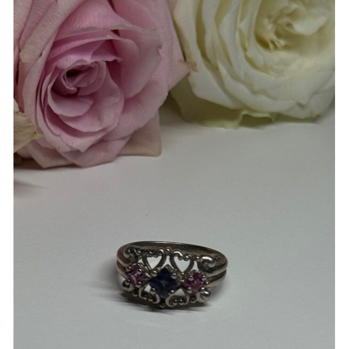 925 Sterling Silver Spinel Ring Size 6