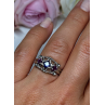 925 Sterling Silver Spinel Ring Size 6