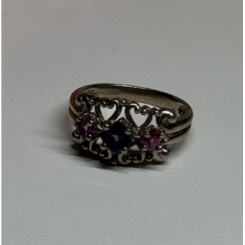 925 Sterling Silver Spinel Ring Size 6