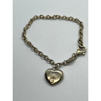 925 Sterling Silver Charles Garnier Heart Bracelet