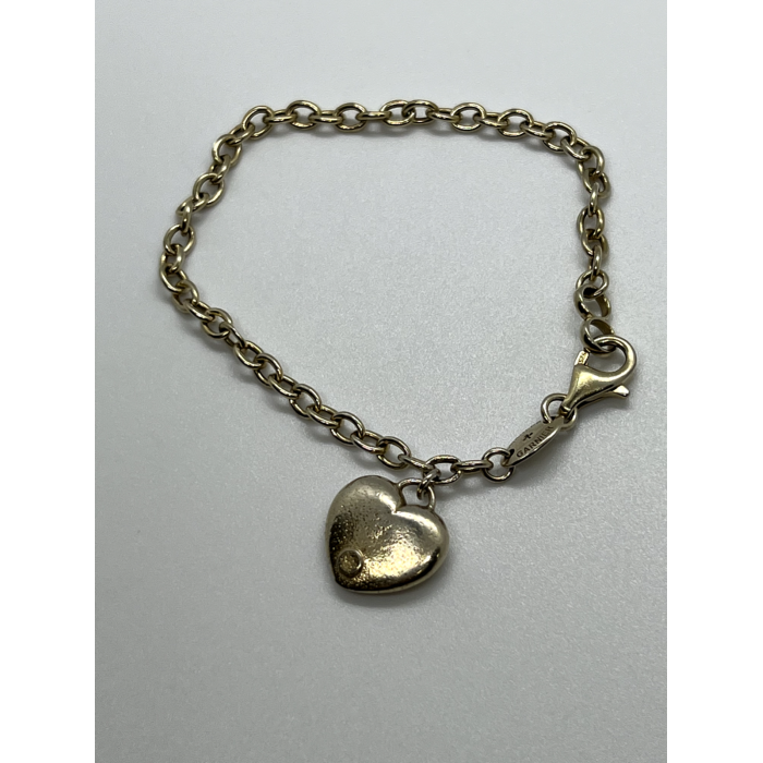 925 Sterling Silver Charles Garnier Heart Bracelet