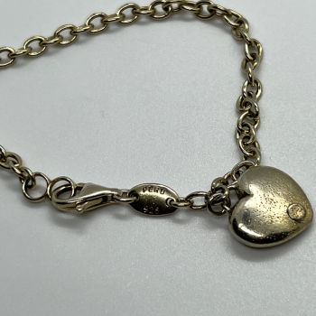 925 Sterling Silver Charles Garnier Heart Bracelet