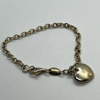 925 Sterling Silver Charles Garnier Heart Bracelet