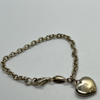 925 Sterling Silver Charles Garnier Heart Bracelet
