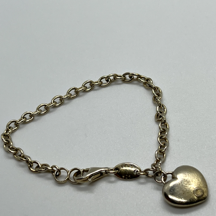 925 Sterling Silver Charles Garnier Heart Bracelet
