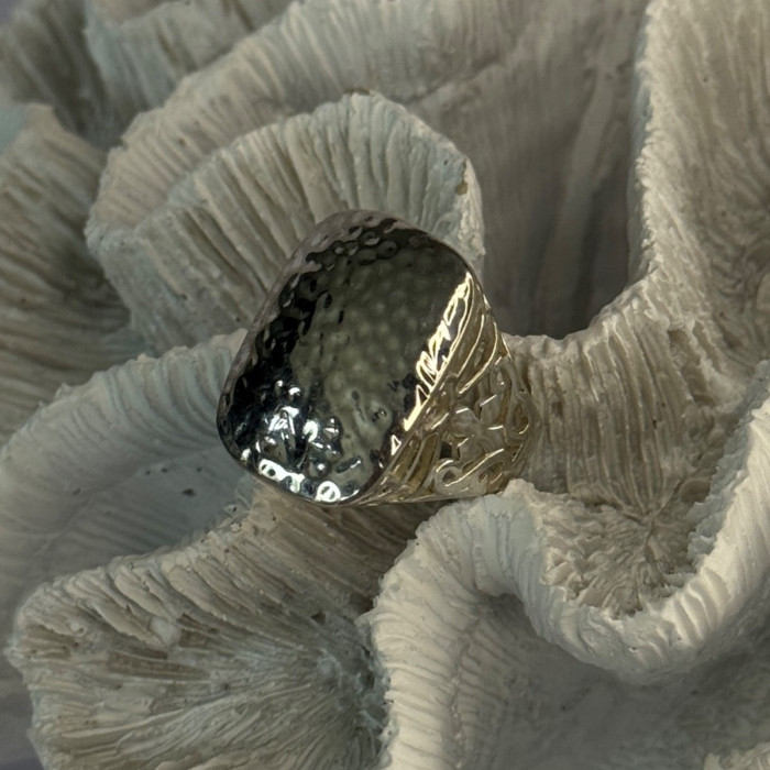 Vintage Filigree 925 Sterling Silver Ring Size 8
