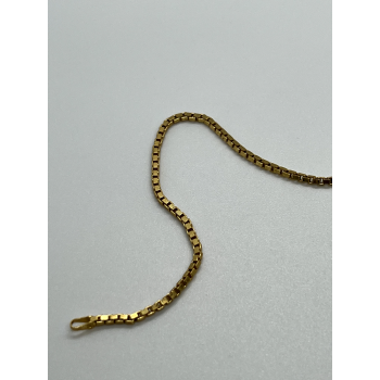 925 Sterling Silver Gold Plated Bracelet Italy