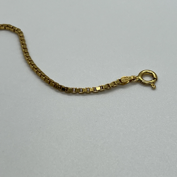 925 Sterling Silver Gold Plated Bracelet Italy