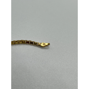 925 Sterling Silver Gold Plated Bracelet Italy