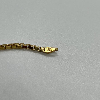 925 Sterling Silver Gold Plated Bracelet Italy