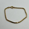 925 Sterling Silver Gold Plated Bracelet Italy