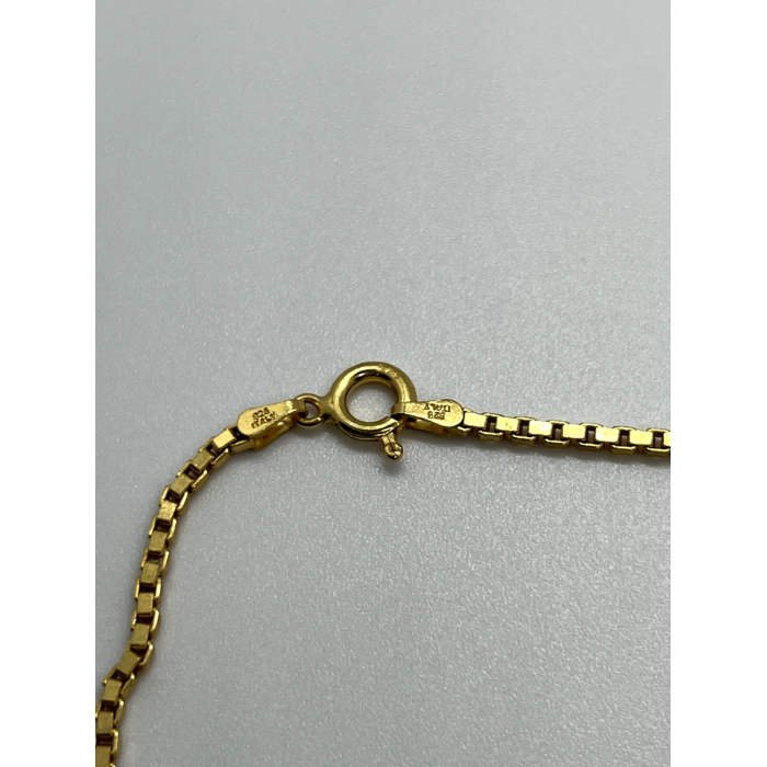 925 Sterling Silver Gold Plated Bracelet Italy