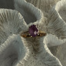 925 Sterling Silver Amethyst Ring Size 6.5