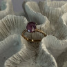 925 Sterling Silver Amethyst Ring Size 6.5