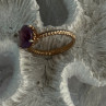 925 Sterling Silver Amethyst Ring Size 6.5