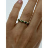 925 Sterling Silver Emeralds Ring Size 7