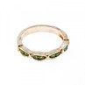 925 Sterling Silver Emeralds Ring Size 7
