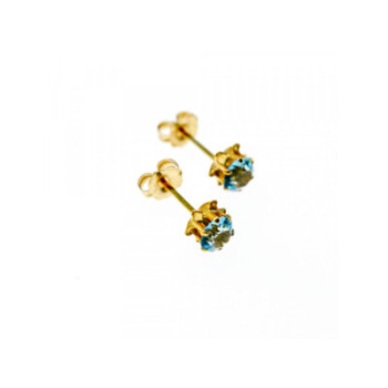 14K YELLOW GOLD TOPAZ EARRINGS