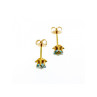 14K YELLOW GOLD TOPAZ EARRINGS