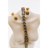 14K Yellow Gold Topaz Earrings