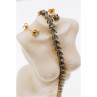 14K Yellow Gold Topaz Earrings