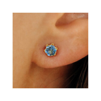 14K YELLOW GOLD TOPAZ EARRINGS