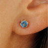 14K Yellow Gold Topaz Earrings
