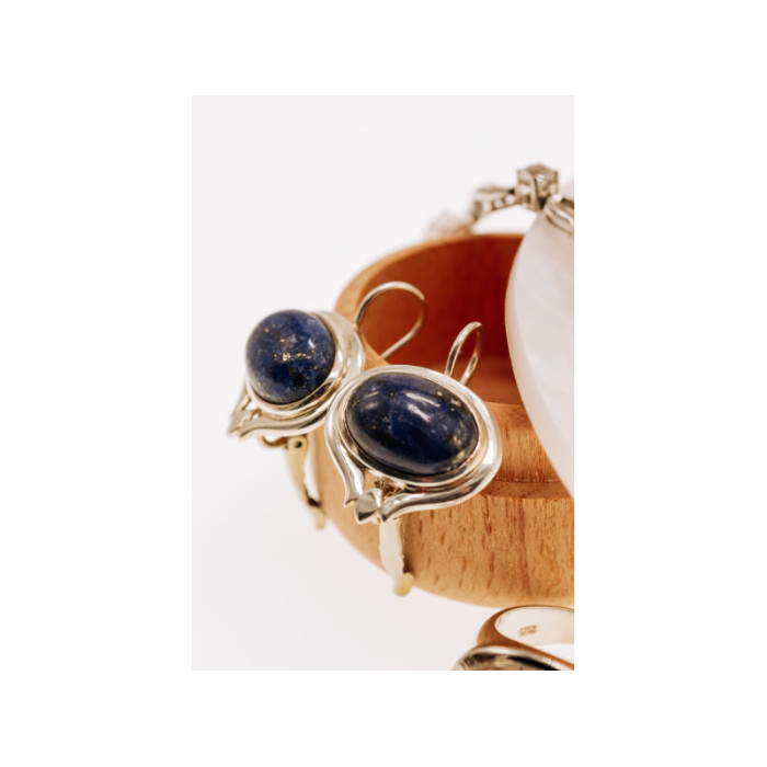 925 Sterling Silver Sodalite Earrings