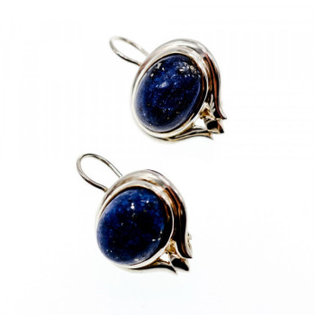 925 Sterling Silver Sodalite Earrings