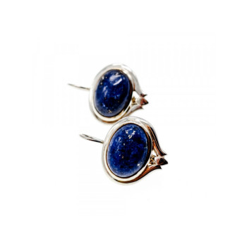 925 Sterling Silver Sodalite Earrings