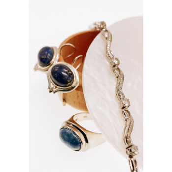 925 Sterling Silver Sodalite Earrings