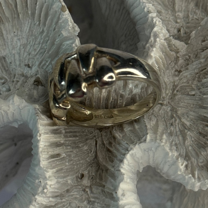 Unique Design 925 Sterling Silver Ring Size 8.5