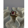 Seta 925 Sterling Silver Gold Plated Spinel Ring Size 10