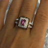 Seta 925 Sterling Silver Gold Plated Spinel Ring Size 10