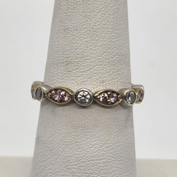925 Sterling Silver CZ Ring Size 7