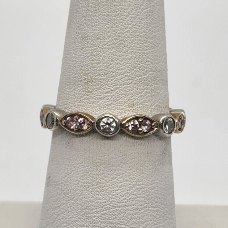 925 Sterling Silver CZ Ring Size 7