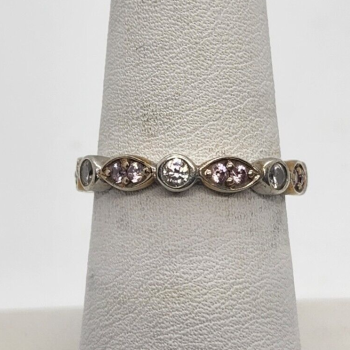 925 Sterling Silver CZ Ring Size 7