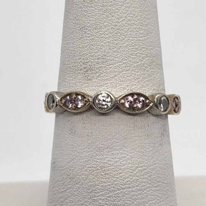 925 Sterling Silver CZ Ring Size 7