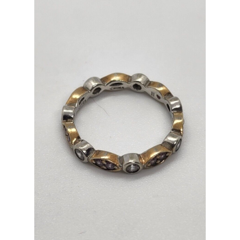 925 Sterling Silver CZ Ring Size 7