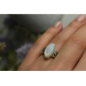 925 Sterling Silver Mother Of Pearl Ring Size 6.5