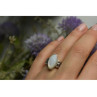 925 Sterling Silver Mother Of Pearl Ring Size 6.5