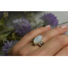 925 Sterling Silver Mother Of Pearl Ring Size 6.5