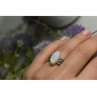 925 Sterling Silver Mother Of Pearl Ring Size 6.5