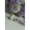 925 Sterling Silver Mother Of Pearl Ring Size 6.5