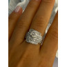 925 Sterling Silver Belt CZ Ring Size 9