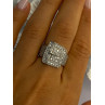 925 Sterling Silver Belt CZ Ring Size 9