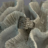 925 Sterling Silver Belt CZ Ring Size 9