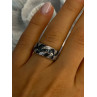 925 Sterling Silver Sapphire Ring Size 7