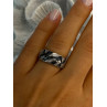 925 Sterling Silver Sapphire Ring Size 7